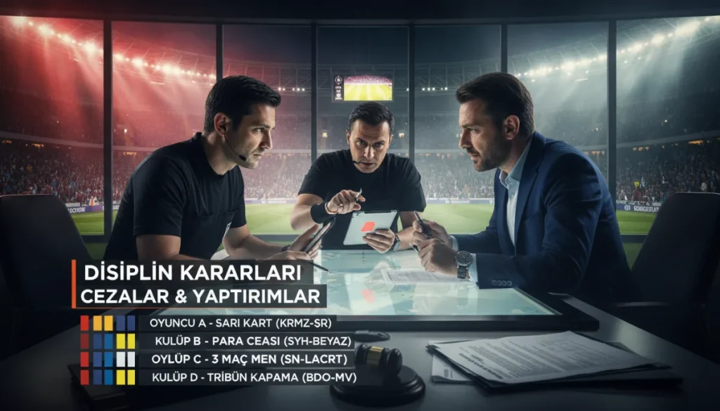 Türk Futbolunda Ceza Günü: Dev Kulüplere Yüksek Maddi Yaptırımlar