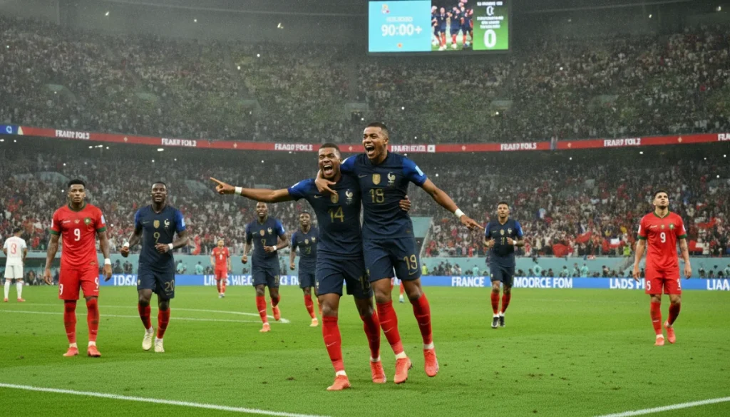 Fransa Fas’ı 2-0 Yarı Finalde Gördü: Mbappe ve Dembele Şov